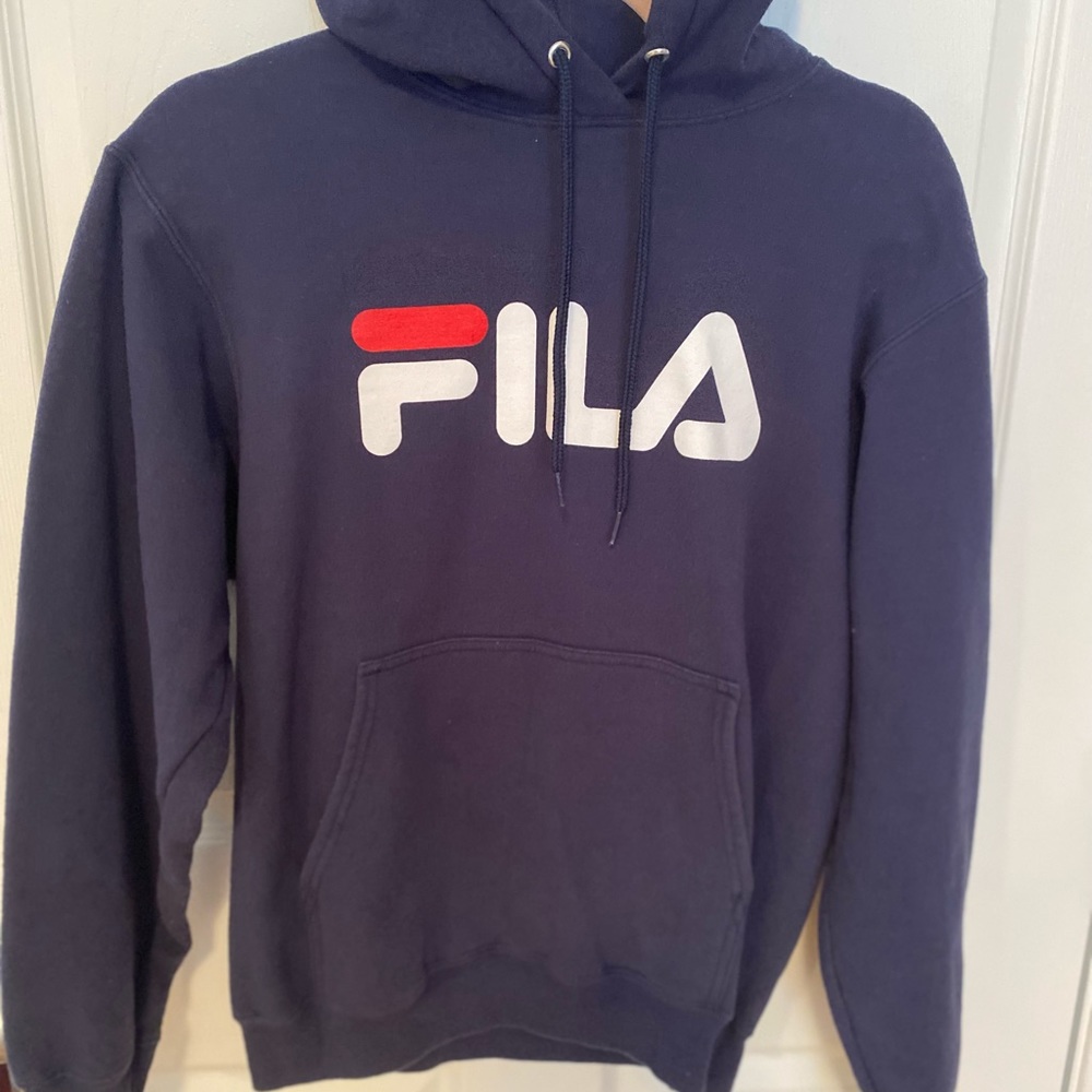 Navy blue Fila hoodie